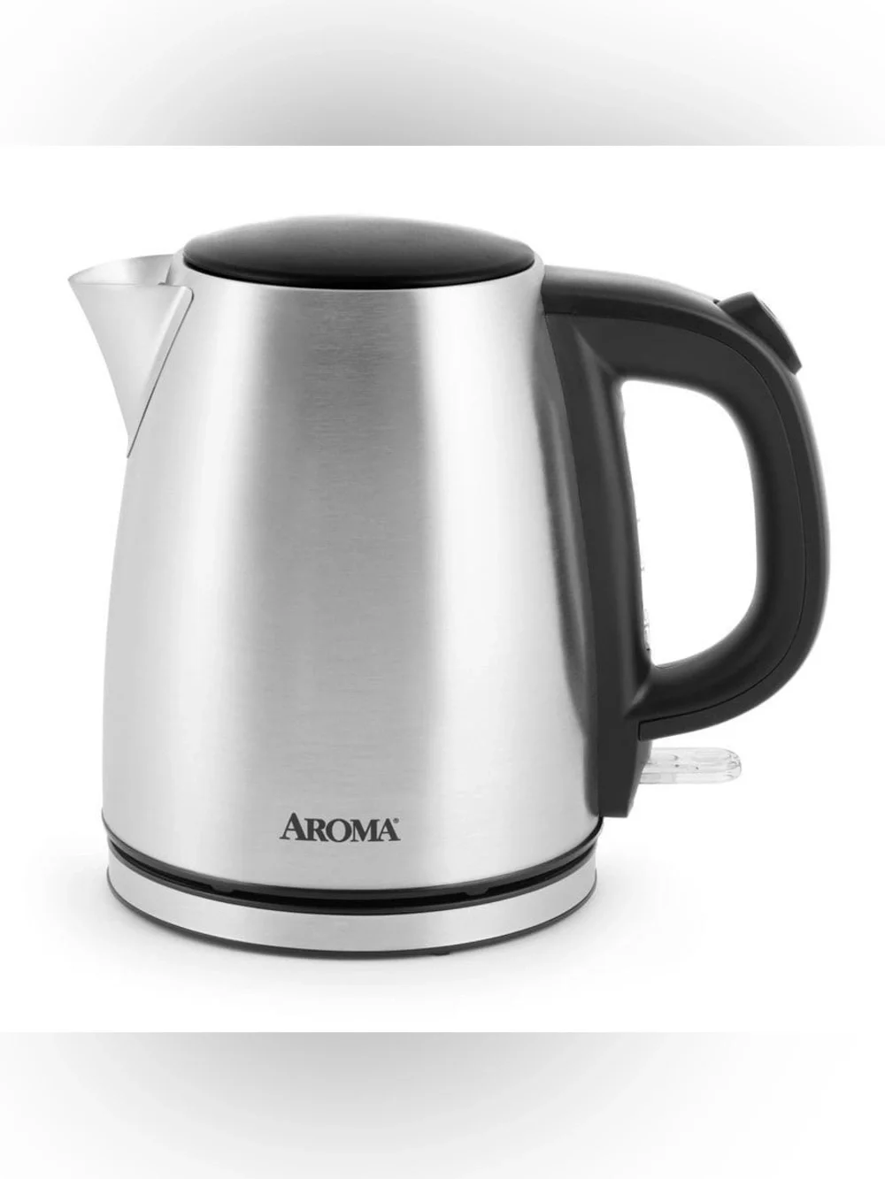 Aroma 1L Silver and Black Electric Kettle Model AWK-267SB